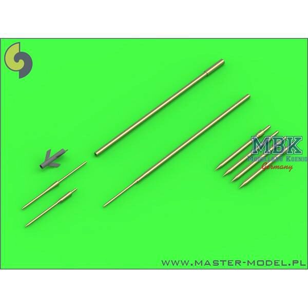 Master AM-48-120 SU-9/SU11 Pitot Tubes and missile rails heads 1:48