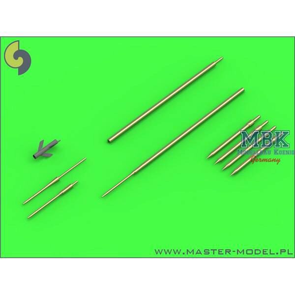 Master AM-72-104 Su-9/ Su-11 - Pitot Tubes and missile rail heads