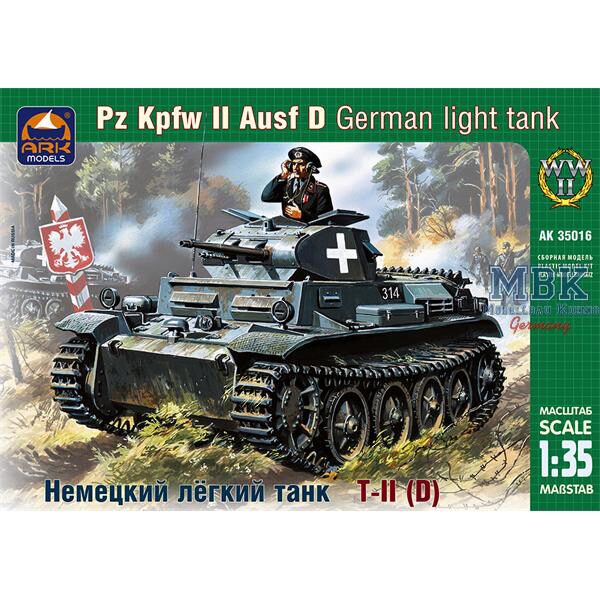 ARK MODEL ARK35016 German light tank Pz Kpfw II Ausf D