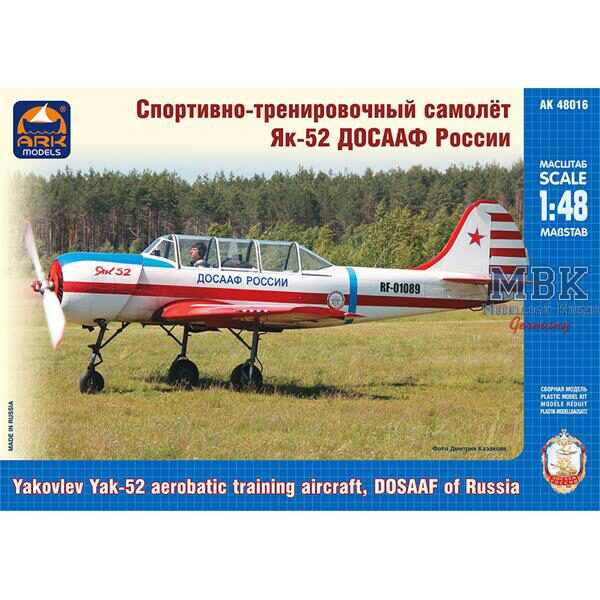 ARK MODEL ARK48016 Yakovlev Yak-52 erobatic training aircraft DOSAAF