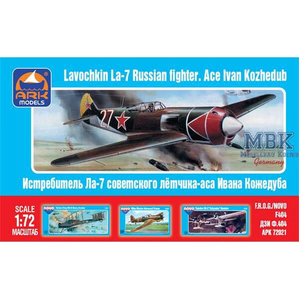 ARK MODEL ARK72021 Lavochkin La-7 Russian fighter. Ace Ivan Kozhedub