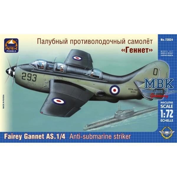 ARK MODEL ARK72024 Fairey Gannet AS.1/4