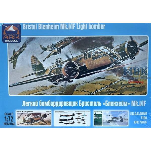 ARK MODEL ARK72046 Bristol  Blenheim  Mk.I/F Light Bomber