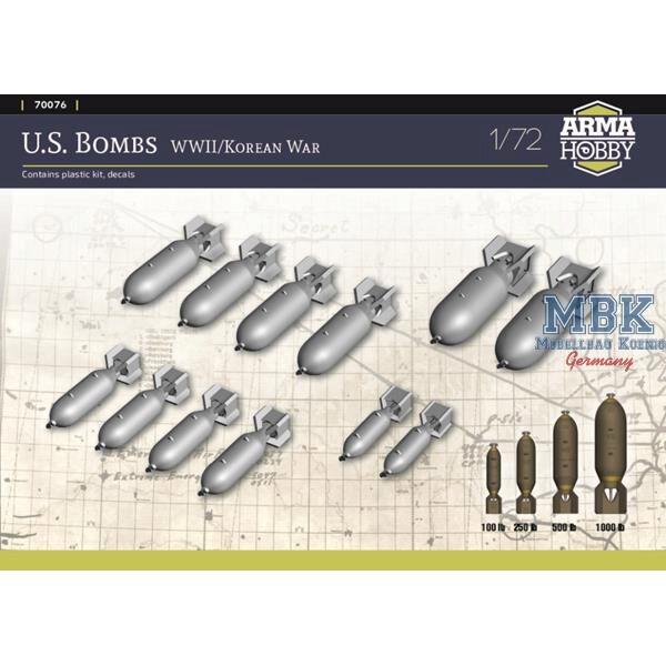 ARMA HOBBY ARMA70076 U.S. Bombs WWII / Korean War 1/72