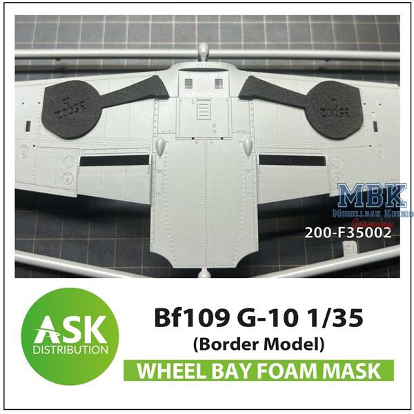 Artscale ASK200-F35002 Bf 109G-10 Wheel bay - FOAM mask BORDER 1:35