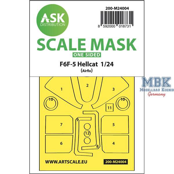 Artscale ASK200-M24004 F6F-5 Hellcat one-sided express masks (Airfix)