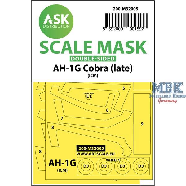 Artscale ASK200-M32005 AH-1G Cobra (late) double-sided masks (ICM/SH)