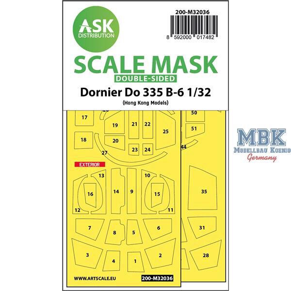 Artscale ASK200-M32036 Dornier Do 335B-6 double-sided mask for HK Models