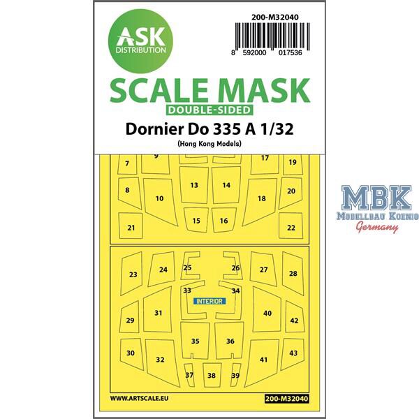 Artscale ASK200-M32040 Dornier Do 335A double-sided mask for HK Models