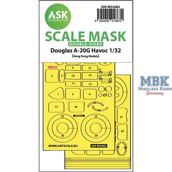 Artscale ASK200-M32062 A-20G Havoc double-sided expr. self adhesive masks