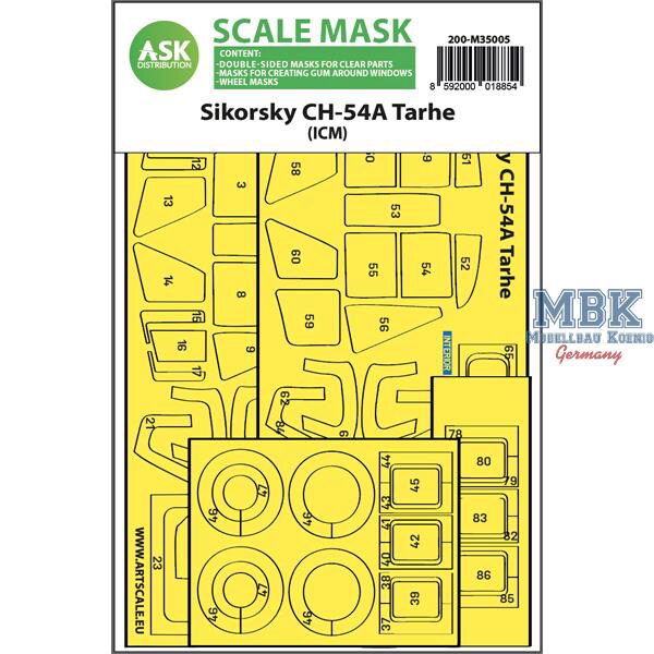Artscale ASK200-M35005 CH-54A Tarhe double-sided express fit mask f. ICM
