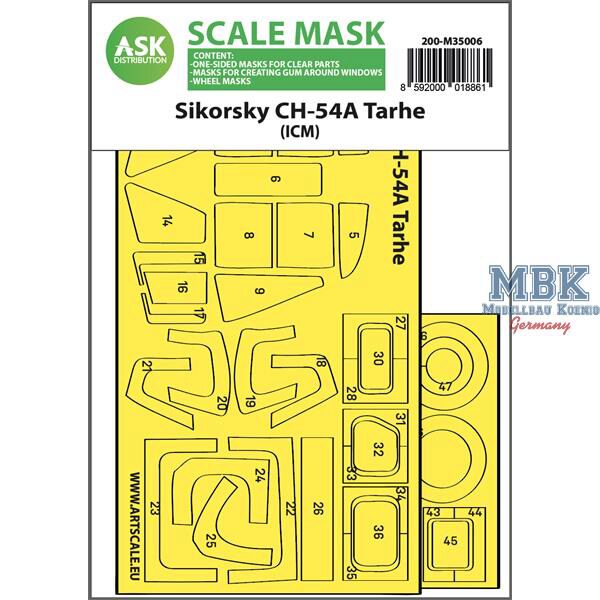 Artscale ASK200-M35006 CH-54A Tarhe one-sided express fit mask for ICM