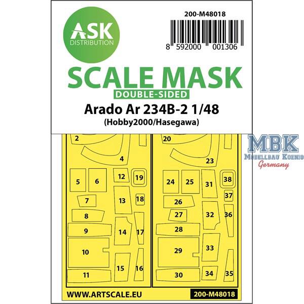 Artscale ASK200-M48018 Arado Ar 234B-2 double-sided painting masks