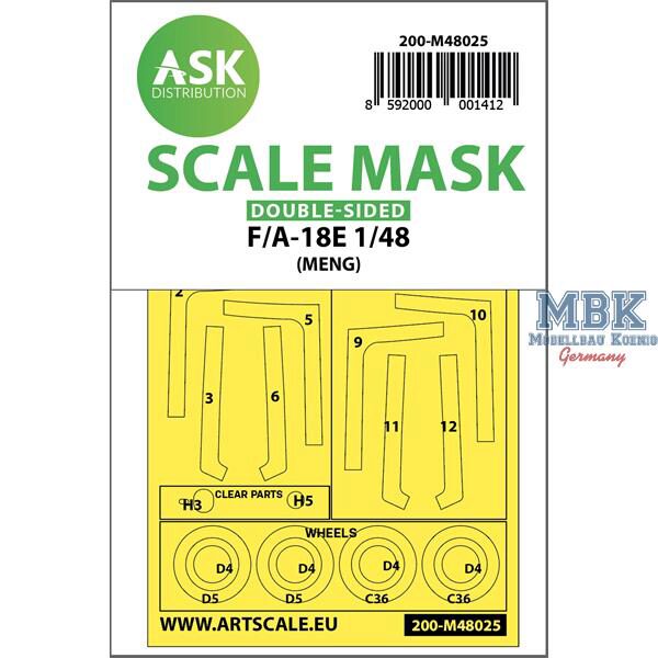 Artscale ASK200-M48025 F/A-18E double-sided painting mask for Meng