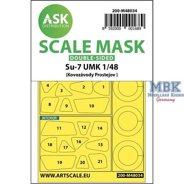 Artscale ASK200-M48034 Su-7 UMK double-sided painting mask for KP