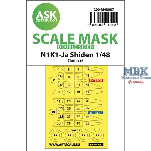 Artscale ASK200-M48087 N1K1-Ja Shiden double-sided mask self-adhesive