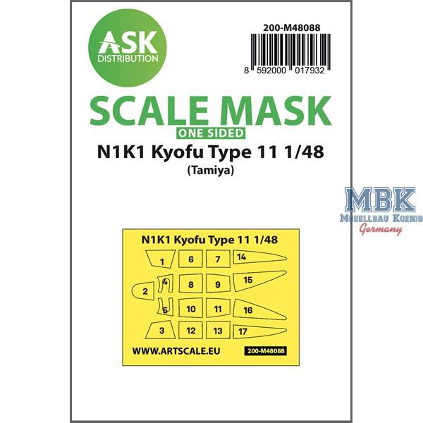 Artscale ASK200-M48088 N1K1 Kyofu Type 11 one-sided mask self-adhesive