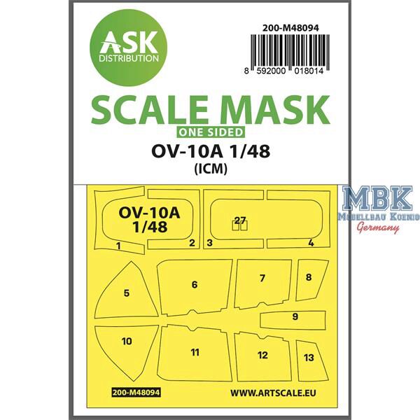 Artscale ASK200-M48094 OV-10A one-sided mask self-adhesive pre-cutted ICM