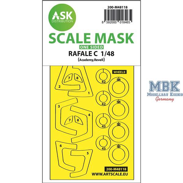 Artscale ASK200-M48118 Rafale C one-sided express mask, self-adhesive