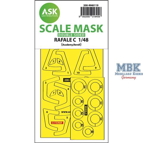 Artscale ASK200-M48119 Rafale C double-sided express mask, self-adhesive