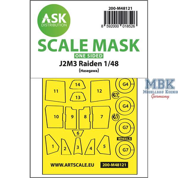 Artscale ASK200-M48121 J2M3 Raiden one-sided express mask, self-adhesive
