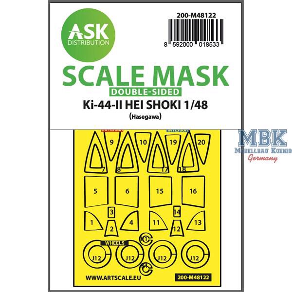 Artscale ASK200-M48122 Ki-44-II HEI SHOKI double-sided express mask