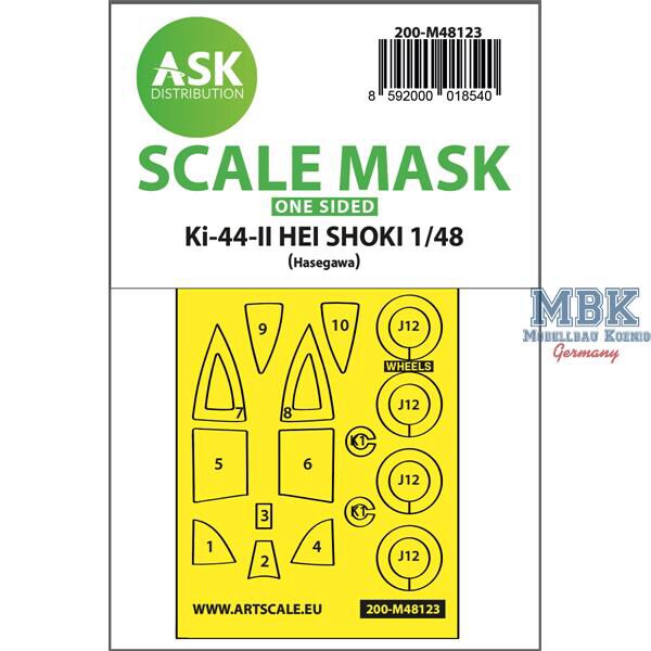 Artscale ASK200-M48123 Ki-44-II HEI SHOKI one-sided express mask,self-adh