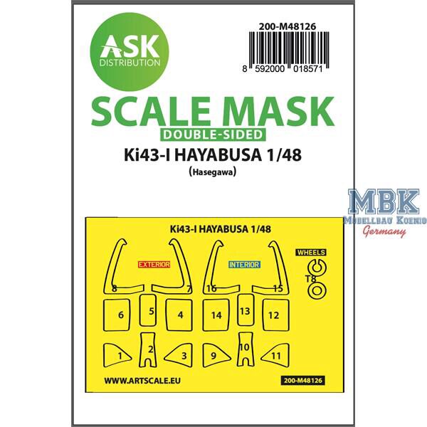 Artscale ASK200-M48126 Ki-43-I Hayabusa double-sided express mask
