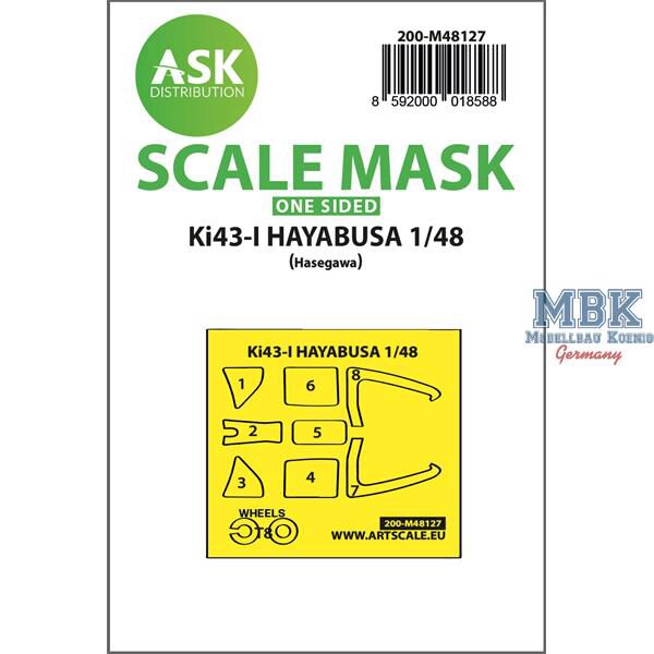 Artscale ASK200-M48127 Ki-43-I Hayabusa one-sided express mask, self-adh.