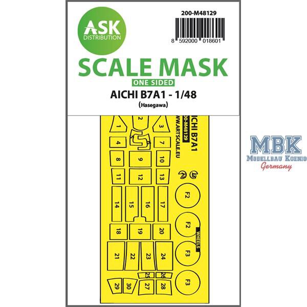 Artscale ASK200-M48129 AICHI B7A1 one-sided express mask for Hasegawa