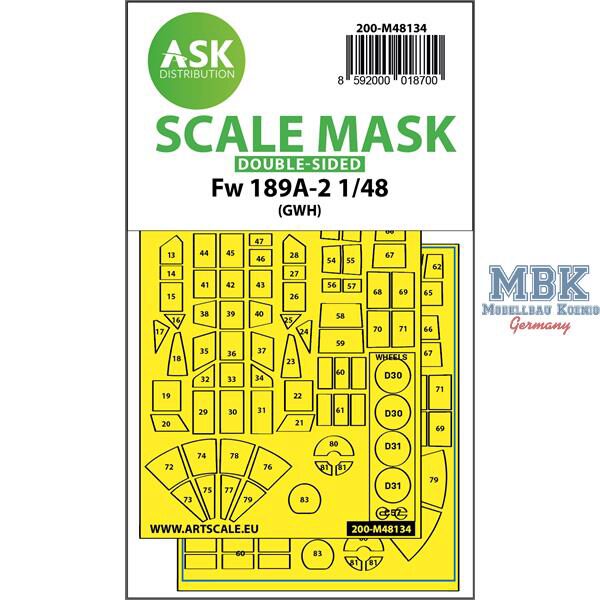 Artscale ASK200-M48134 Fw 189A-2 double-sided express mask for GWH