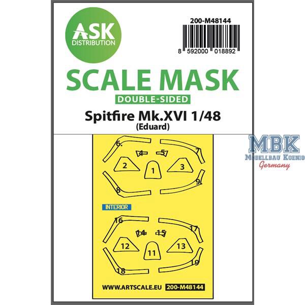 Artscale ASK200-M48144 Spitfire Mk.XVI double-sided express fit mask