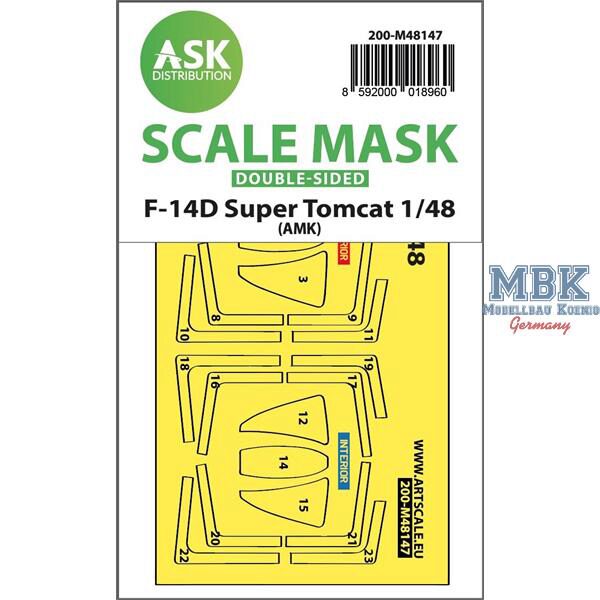 Artscale ASK200-M48147 F-14D Super Tomcat double-sided express fit mask