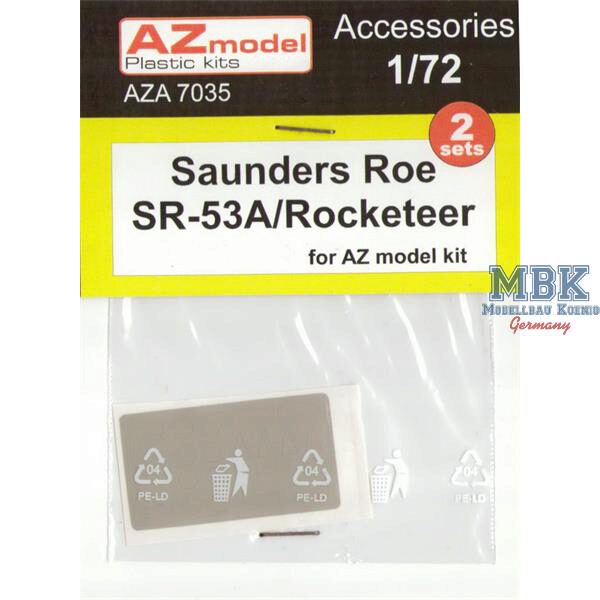 AZ Models AZA7035 Saunders-Roe SR-53 Canopy + wheel masks 2 sets