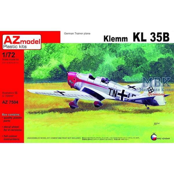 AZ Models AZM7504 Klemm Kl-35B. Decals for Luftwaffe 1943