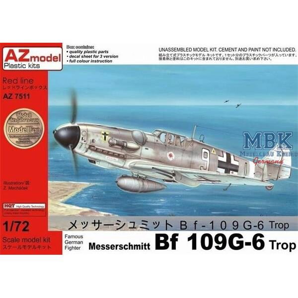 AZ Models AZM7511 Messerschmitt Bf 109G-6 Trop