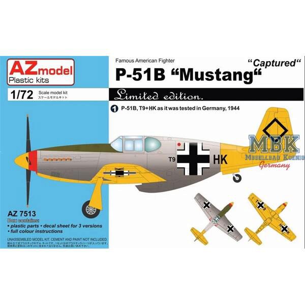 AZ Models AZM7513 P-51B Mustang Captured