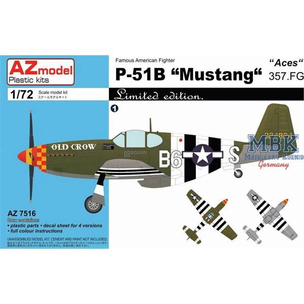 AZ Models AZM7516 P-51B Mustang 357.FG Aces