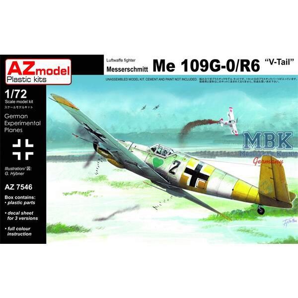 AZ Models AZM7546 Messerschmitt Bf 109G-0 V-tail/R6