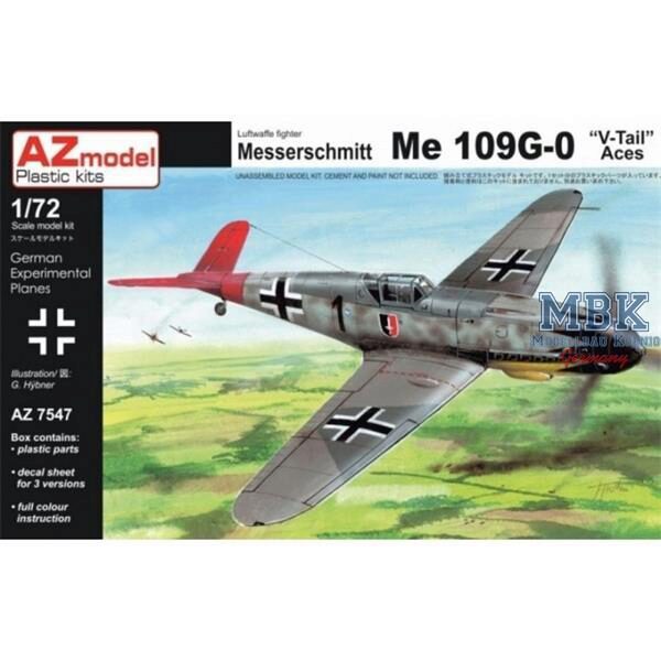 AZ Models AZM7547 Messerschmitt Bf 109G-0 V-tail 'Aces'