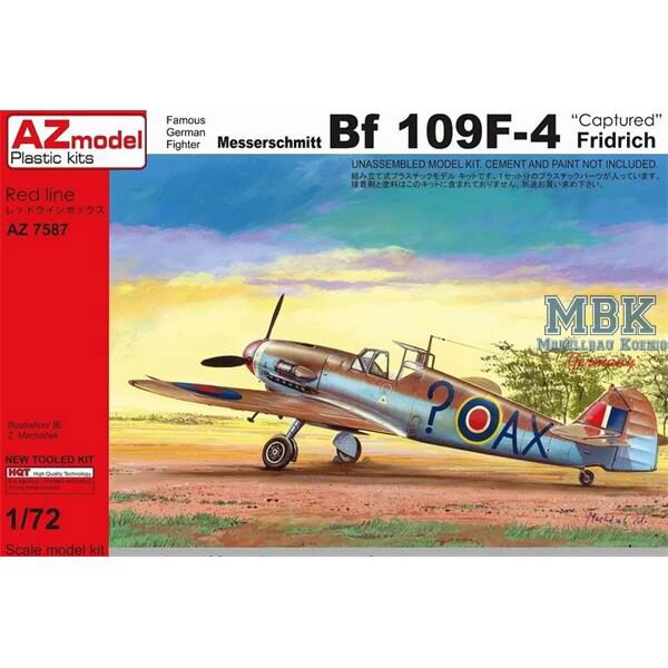 AZ Models AZM7587 Messerschmitt Bf 109F-4 "Captured"