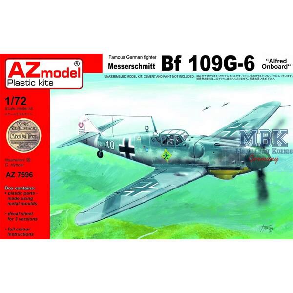 AZ Models AZM7596 Messerschmitt Bf-109G-6 "Alfred on-board"