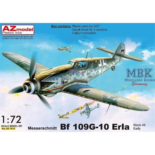 AZ Models AZM7615 Messerschmitt Bf-109G-10 ERLA early, Block 49