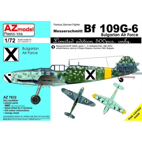 AZ Models AZM7632 Messerschmitt Bf-109G-6 'Bulgarian AF'