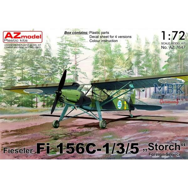 AZ Models AZM7647 Fieseler Fi-156C-1/3/5 'Storch' 'Foreign Service'