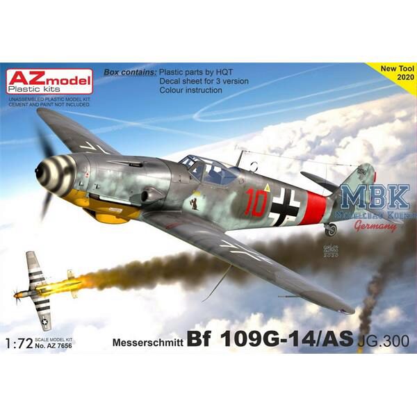 AZ Models AZM7656 Messerschmitt Bf-109G-14/AS "JG 300"