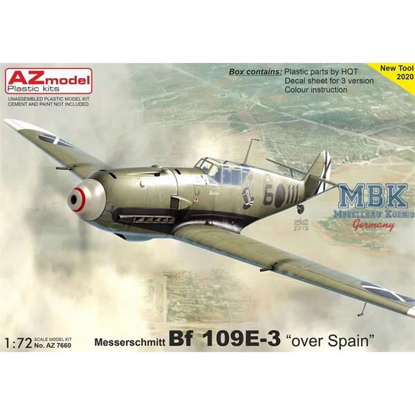 AZ Models AZM7660 Messerschmitt Bf 109E-3 „Over Spain“
