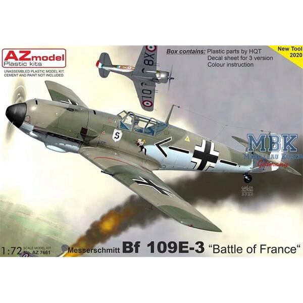 AZ Models AZM7661 Messerschmitt Bf 109E-3 „Battle of France“