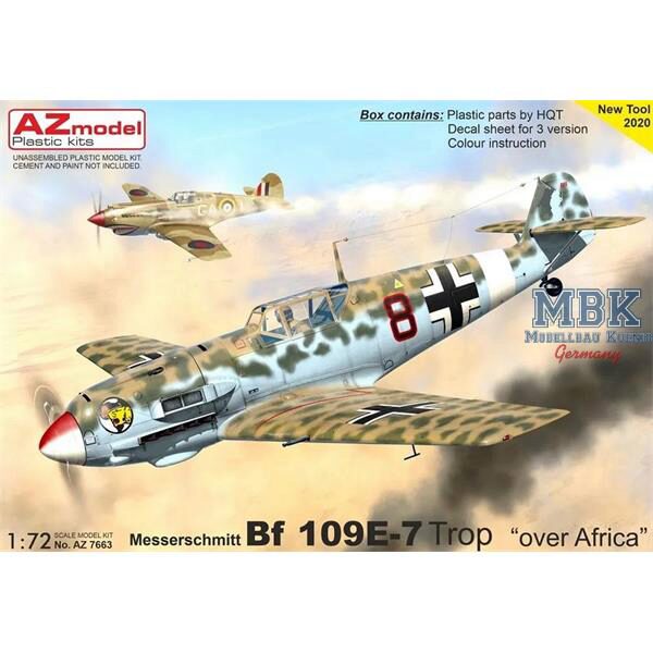 AZ Models AZM7663 Messerschmitt Bf 109E-7 Trop „Over Africa“