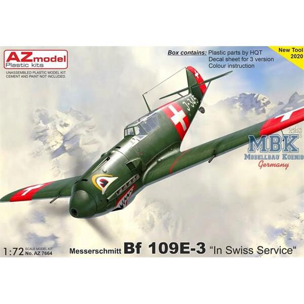AZ Models AZM7664 Messerschmitt Bf 109E-3 „In Swiss Service“